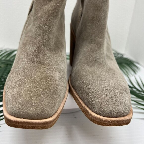 Jeffrey Campbell Cromwell Size 6.5 Suede Grey Cut Out Western Ankle Cutout Boot - Picture 3 of 14